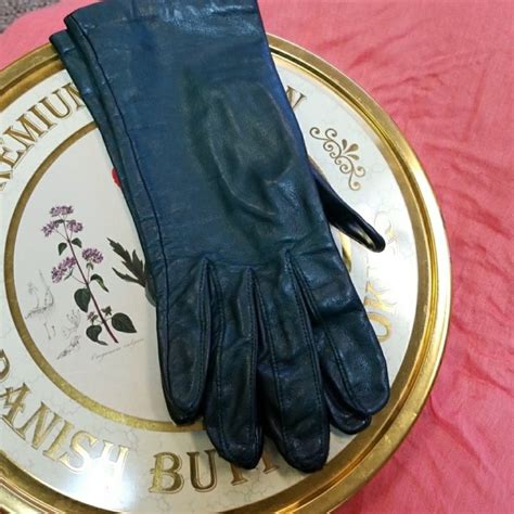 Accessories Vintage Olive Green Leather Gloves Poshmark