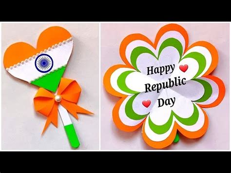 Handmade Republic day greeting card / How to make Republic day card 2022 / Republic day card ideas