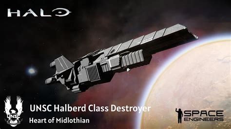 Space Engineers The Halberd Project Unsc Halberd Class Destroyer