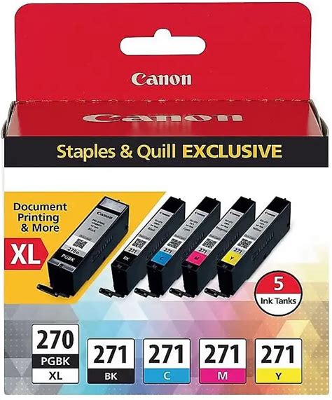 Canon Pgi Pgbk Cli Black Cyan Magenta Yellow Combo Ink