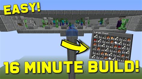 Minecraft Mob Farm 1.18/ 1.17 | How to Make a Simple, Cheap & Easy Mob ...