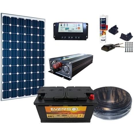 Kit Complet Solaire V W Wh Pas Cher Kit Solaire Autonome Hot