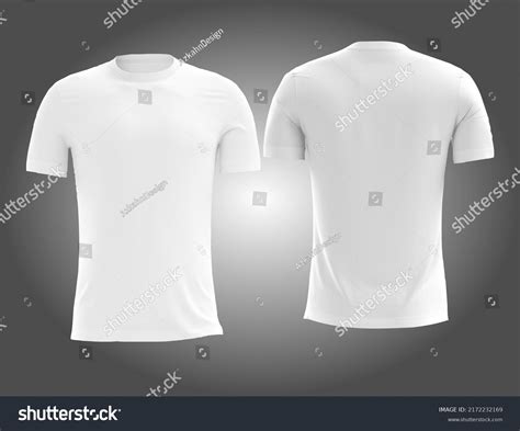 Mockup Jersey White Blank Template Design Stock Illustration 2172232169 ...