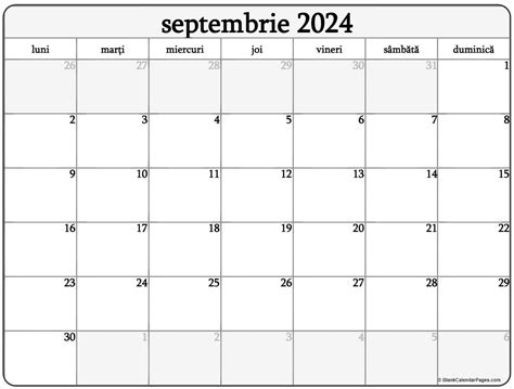 Calendar Ortodox Septembrie 2024 Evelyn Siusan