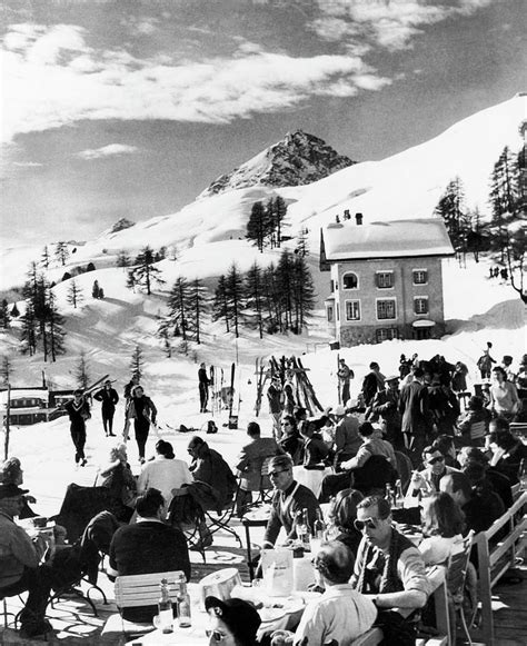 The Saint-moritz Ski Resort In Photograph by Keystone-france - Fine Art ...