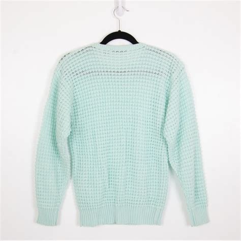 Retrospective Sweaters 8s Retrospective Seafoam Green Knit Crew