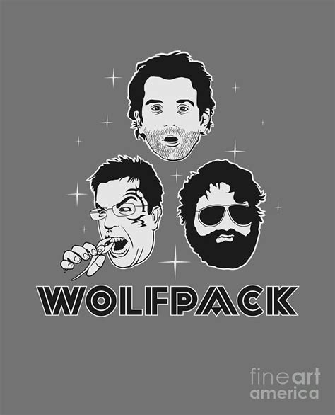 The Hangover Wolfpack Drawing by My Banksy - Pixels