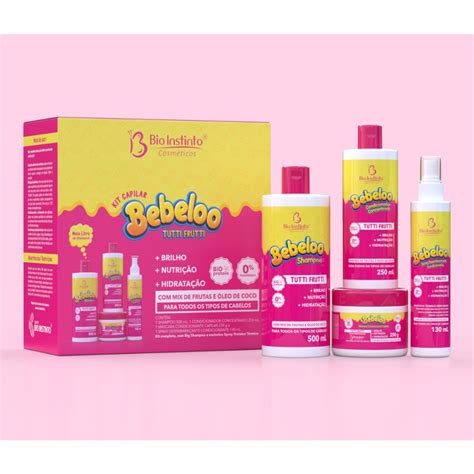 Kit Capilar Bebeloo Tutti Frutti 4 Itens Bio Instinto Shopee Brasil