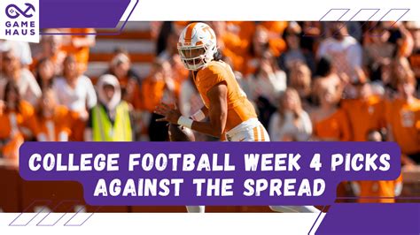 College Football Week 4 Picks Against The Spread