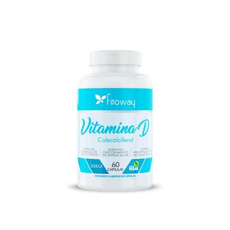 Vitamina D3 2000 Ui Fitoway 60 Cápsulas Sport Zone Suplementos