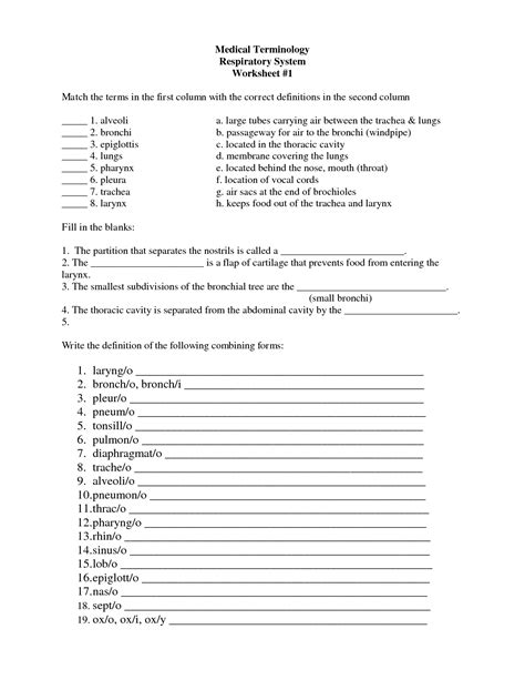 Medical Billing And Coding Worksheets