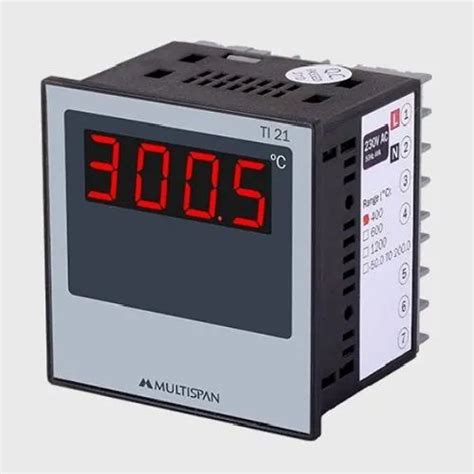 Multispan Ti Digital Temperature Indicator Size Dimension X