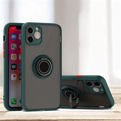 Carcasa Con Aro Imantado Y Soporte Para IPhone 14 Pro Mi Manzana