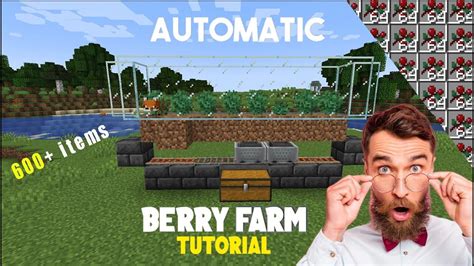 Minecraft Easy Automatic Sweet Berry Farm Tutorial 118 Youtube