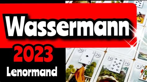 WASSERMANN Jahreslegung 2023 TIEFE VERBUNDENHEIT Lenormand YouTube