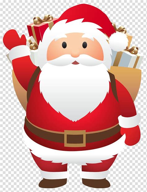 Animated Cute Transparent Background Santa Claus Christmas Pictures