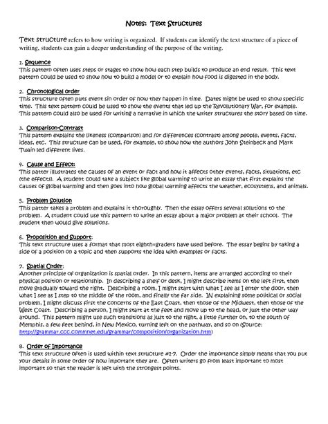 Text Structure Worksheet 4th Grade Pro Worksheet