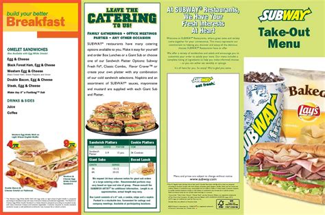 Subway Menu, Menu for Subway, Weston/Southwest Ranches, Miami ...