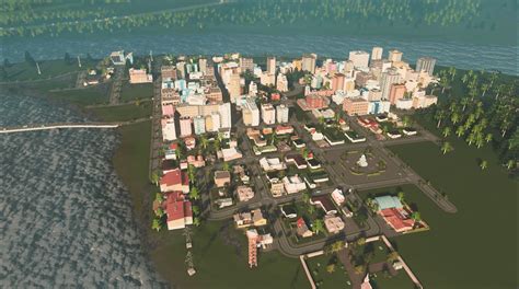 My first city in Cities Skyline (28.000 population, average traffic ...