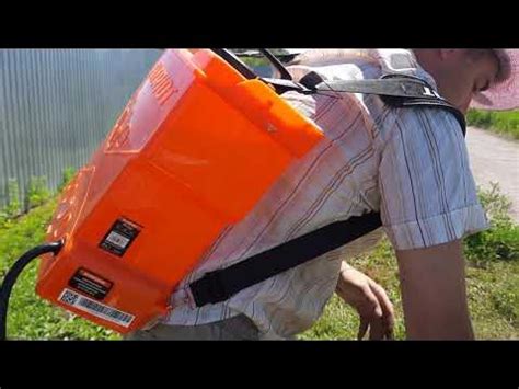 Недорогой электроопрыскиватель Патриот рт- 12ас в работе. - YouTube