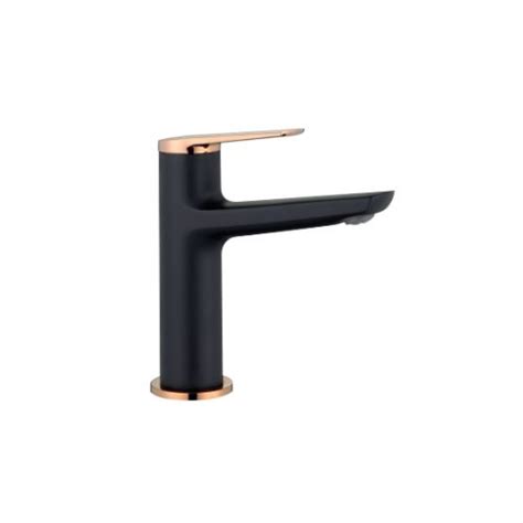 SORENTO BLACK WITH ROSE GOLD BASIN TAP SRTWT6202 RG Builders Hardware