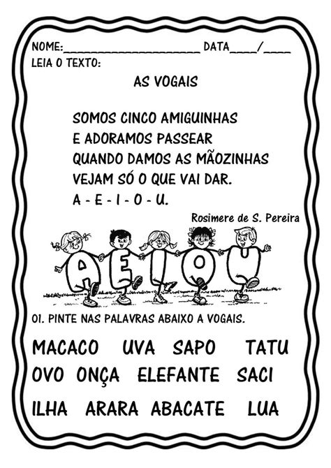 vogais page 001 Teia Pedagógica Blog da Professora Kát Atividades