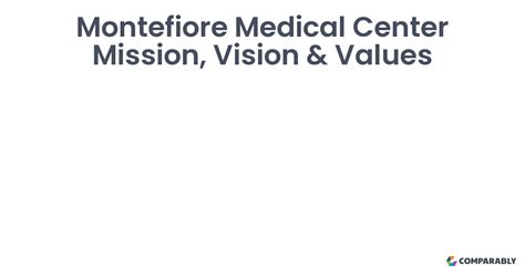 Montefiore Medical Center Mission, Vision & Values | Comparably