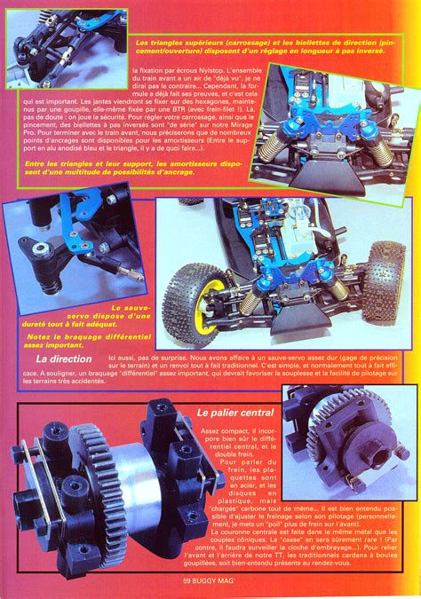 Rétro Modélisme Mirage Essai voiture Marc Vinay TT 1 8 Thermique