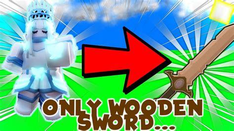 I Used Aery With A Wooden Sword And Won Roblox Bedwars Youtube