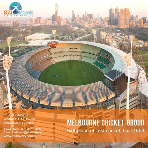 Melbourne Cricket Ground Birthplace Of Test Cricket Built 1853