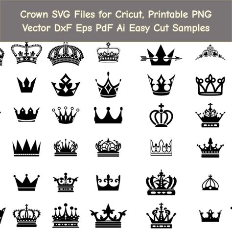 Crown Svg Collection Masterbundles