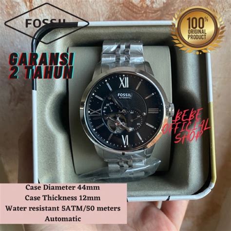 Jual ORIGINAL Jam Tangan Pria Fossil ME3107 Townsman Automatic Black