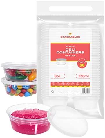 Stackables Lot De R Cipients Alimentaires En Plastique De Qualit