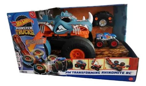 Rhinomite Transforming Rc Hot Wheels Monster Trucks 2 En 1 Envío gratis