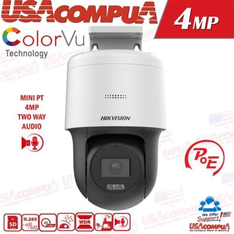 Hikvision Mp Colorvu Mini Ptz Dome Speed Ip Camera Way Audio Ds