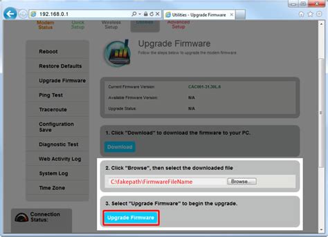 How To Update Modem Firmware Brightspeed