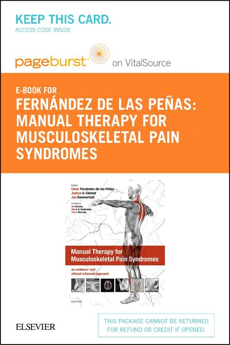 Manual Therapy For Musculoskeletal Pain Syndromes Elsevier EBook On