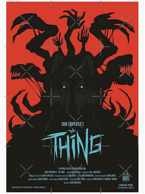 "The Thing 1982 American science fiction horror Movie Poster" Poster by ...