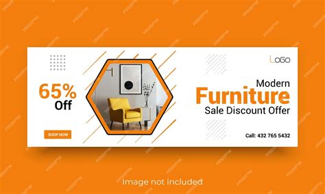 Premium Vector Furniture Sale Facebook Cover Banner Template Design