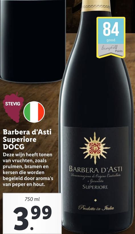 Barbera D Asti Superiore Docg Aanbieding Bij Lidl