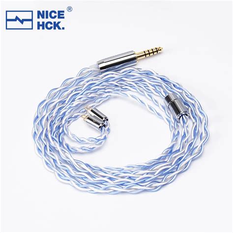 Nicehck Whitesky Earbud Wire N Silver Plated Occ Earphone Replace Wire