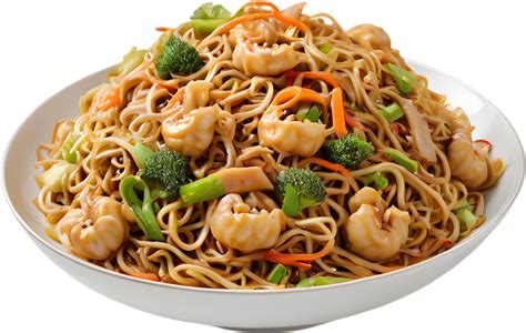 Savory Chow Mein Stir Fried Noodles With Crisp Vegetables Ai