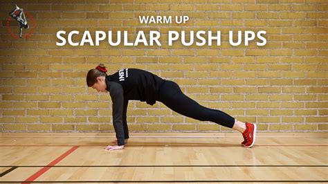 Scapular Push Ups Tutorial Eng Youtube