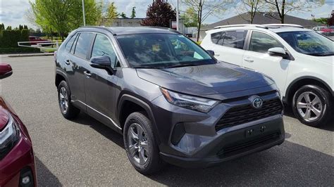 2022 Toyota Rav4 Hybrid Xle In Magnetic Grey Metallic Youtube