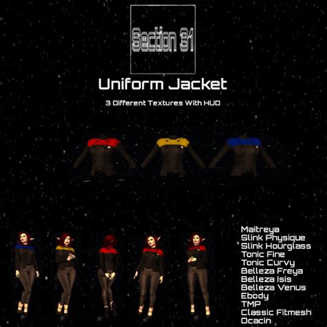 Second Life Marketplace - Section 31 Womens Uniform Jacket 2