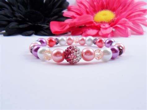 A Stunning Stretch Beaded Bracelet With Handmade Clay By 360beads