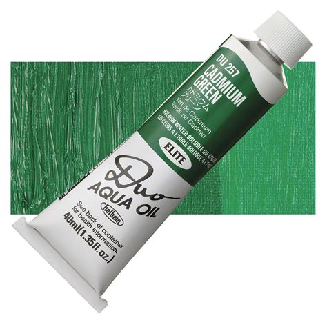 Holbein Duo Aqua Water Soluble Oils Cadmium Green 40 Ml Tube BLICK