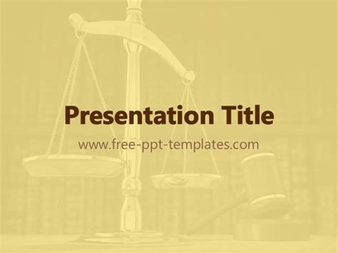 Law PPT Template - Mr. Templates