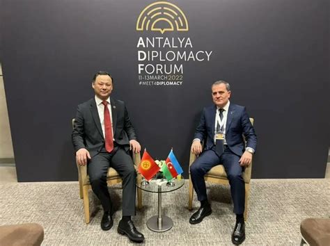 Foreign Minister Of Kyrgyzstan Meets Azerbaijani Counterpart The