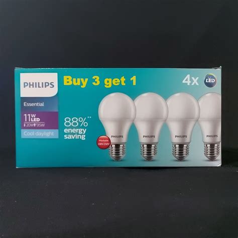 Jual Lampu Led Philips Essential Isi 4 Paket Hemat 5W 7W 9W 11W Beli 3